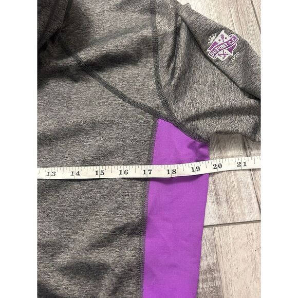 Footjoy Jacket‎ Womens Medium Gray Heathered Purple Mock Neck Monogram - Picture 10 of 10